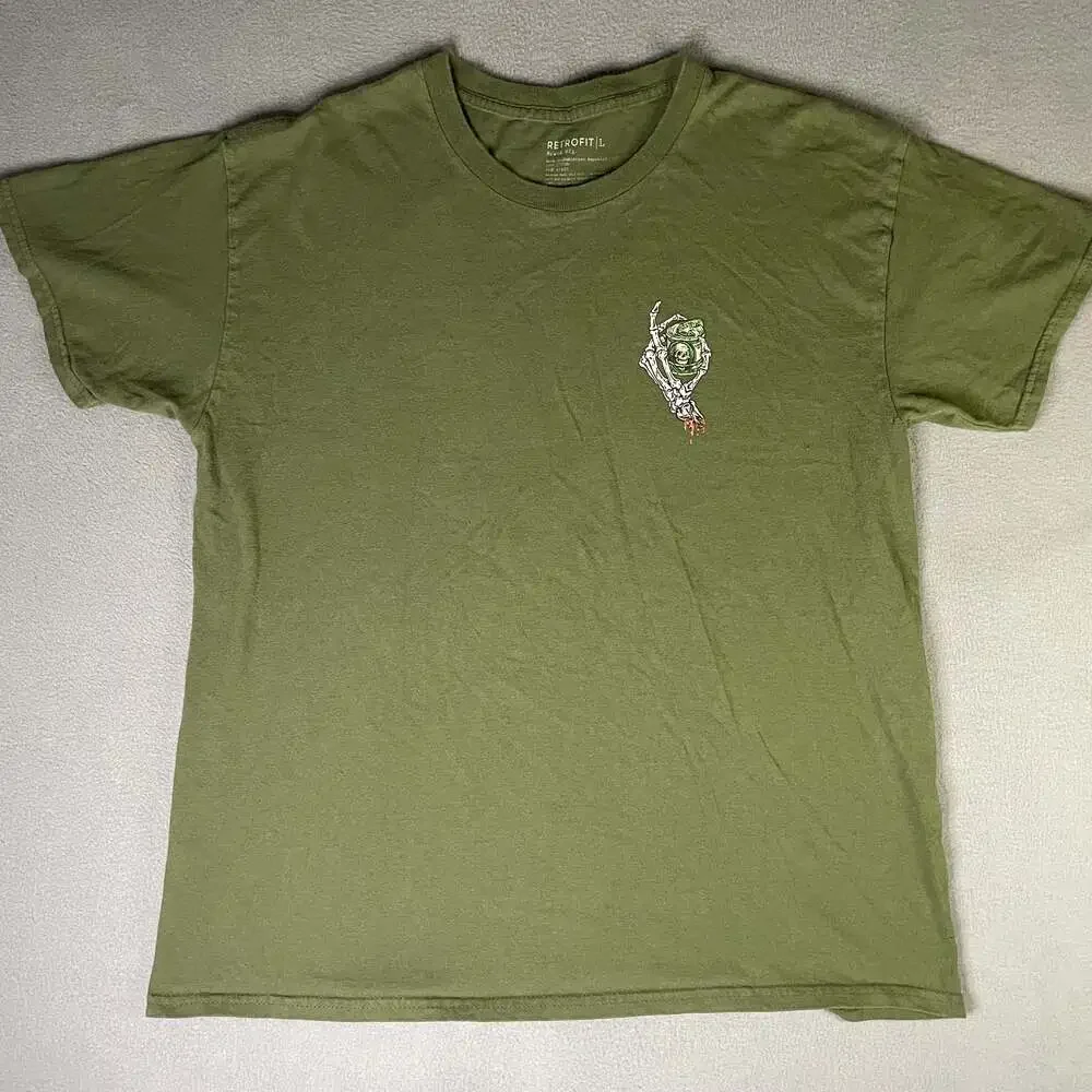 Retrofit Brand Green short sleeve Graphic T-shirt another day another dollar